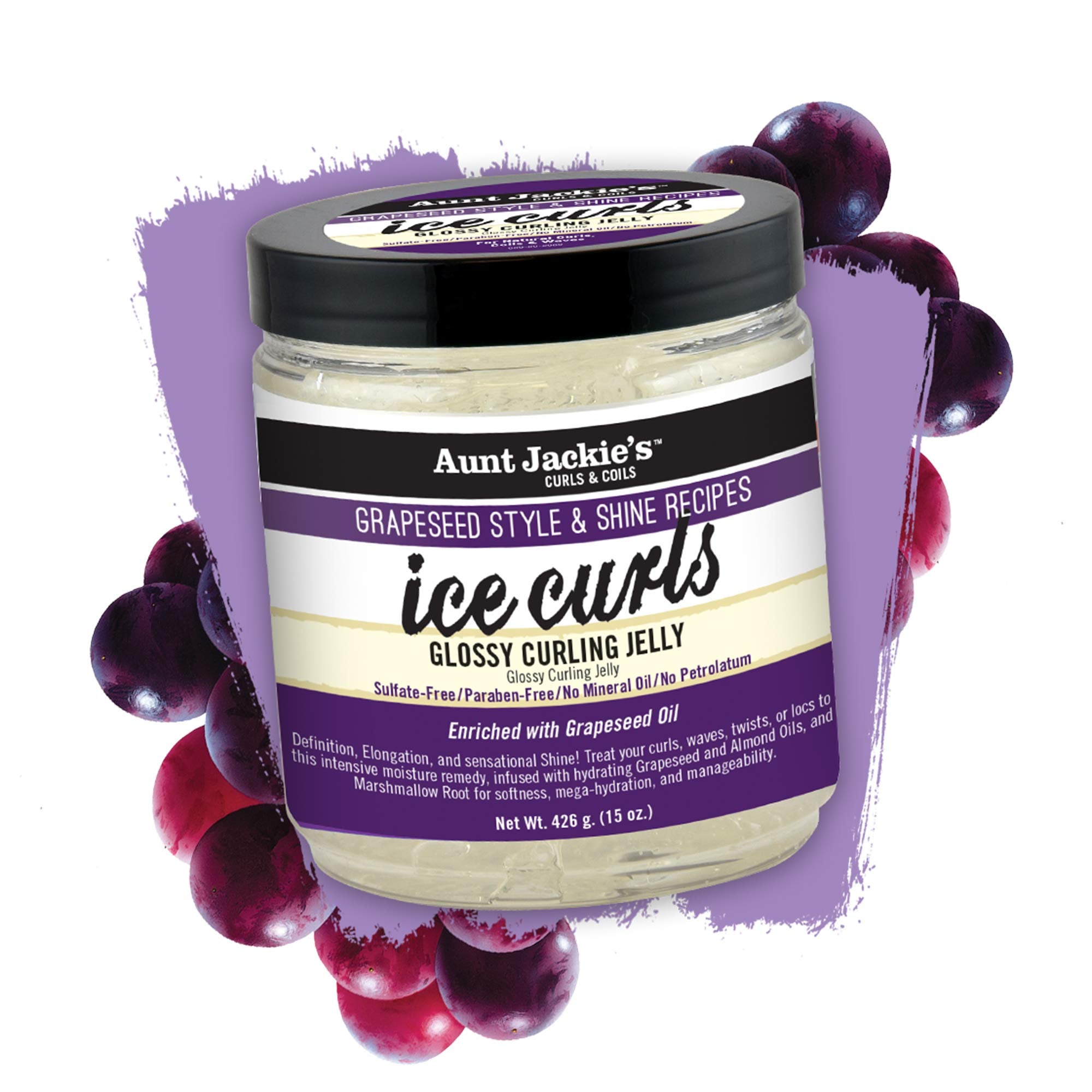 aunt jackies ice curls  delivers long-lasting moisture, frizz control, and shine