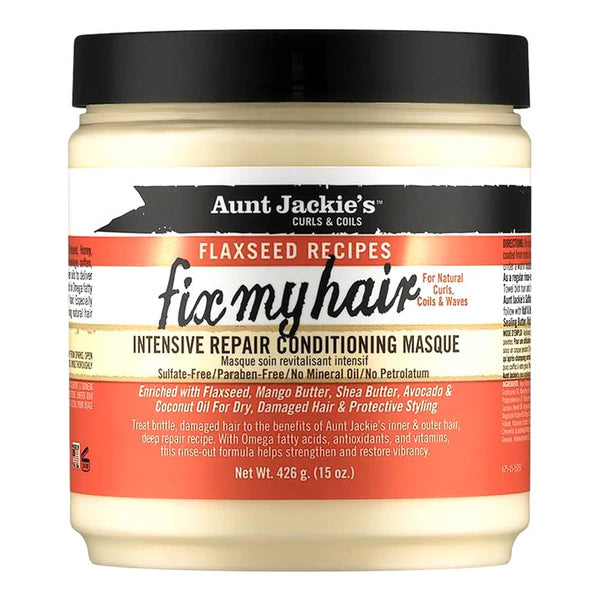 aunt jackies fix my hair  Enriched with shea butter and olive oil to deeply hydrate, restore elasticity, and reduce breakage