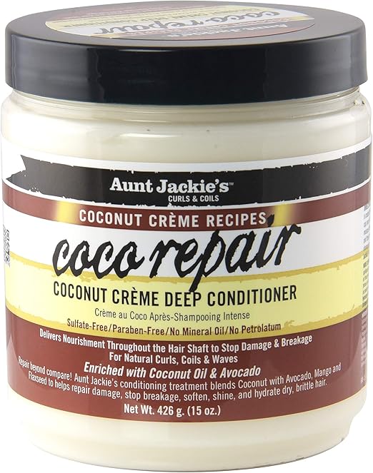 aunt jackie’s coco repair intensive mask for restoring dry, brittle hair