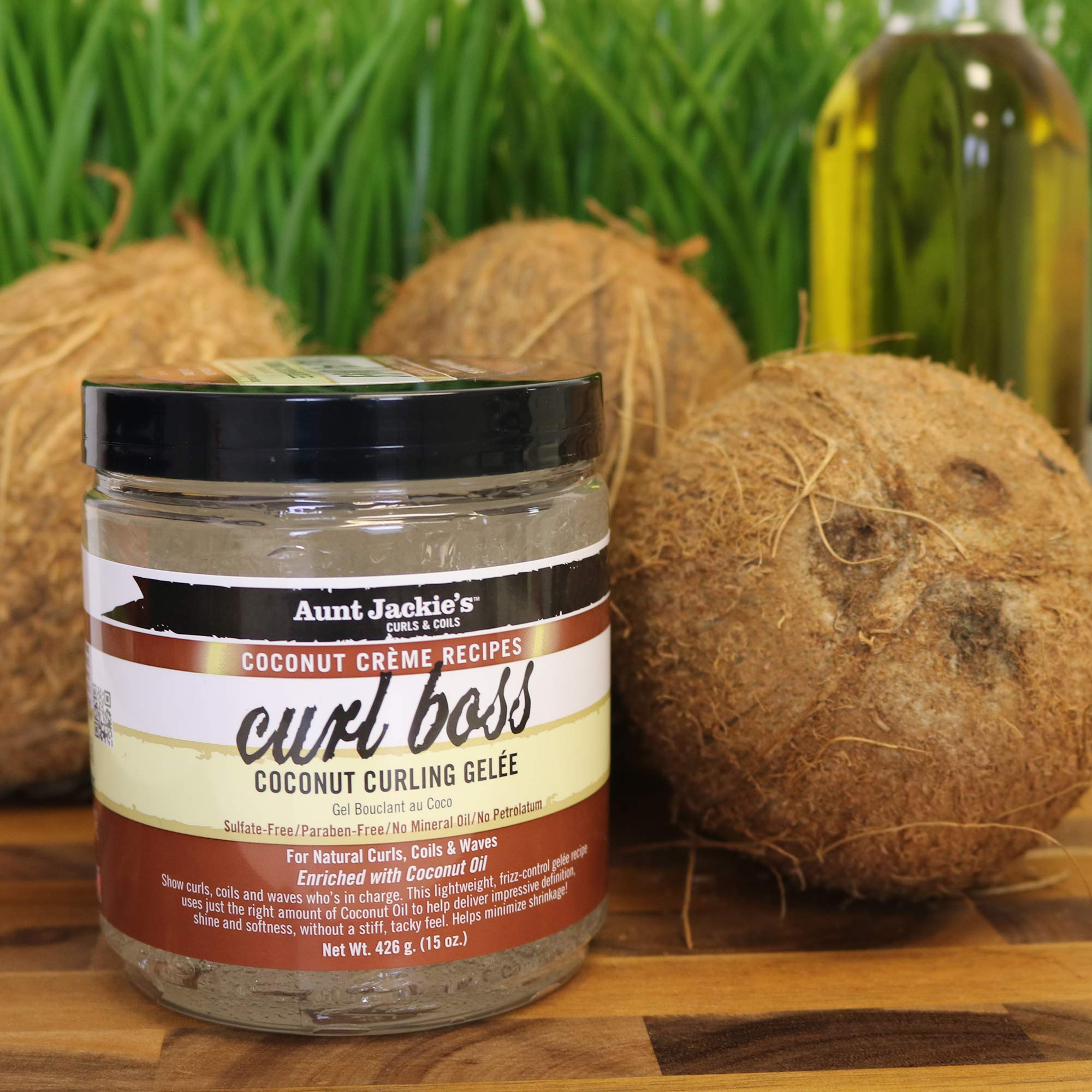 aunt jackies curl boss Lightweight, non-sticky formula provides firm hold, reduces frizz