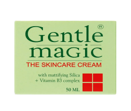 Gentle Magic Cream helps improve skin tone, targeting blemishes and uneven areas