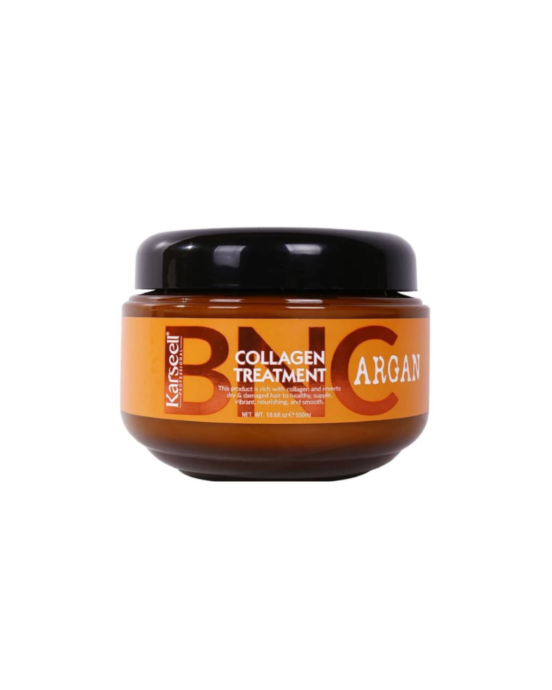 BNC Argan Oil Treatment deeply nourishes and restores hair, adding shine, softness