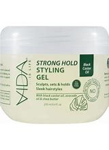 Vida Strong Hold Styling Gel Extra firm gel for all-day, unstoppable style.